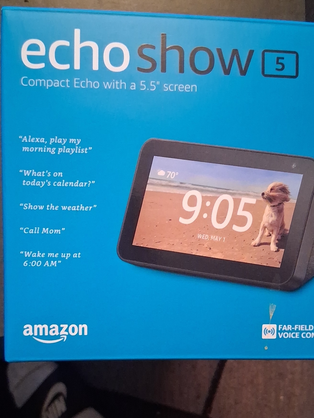 Amazon Echo Show 5 Smart Display - Blue Box